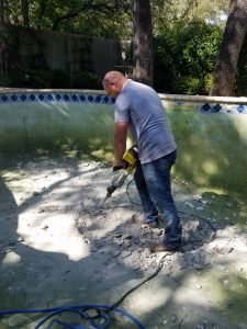 decommissioning a swimming pool